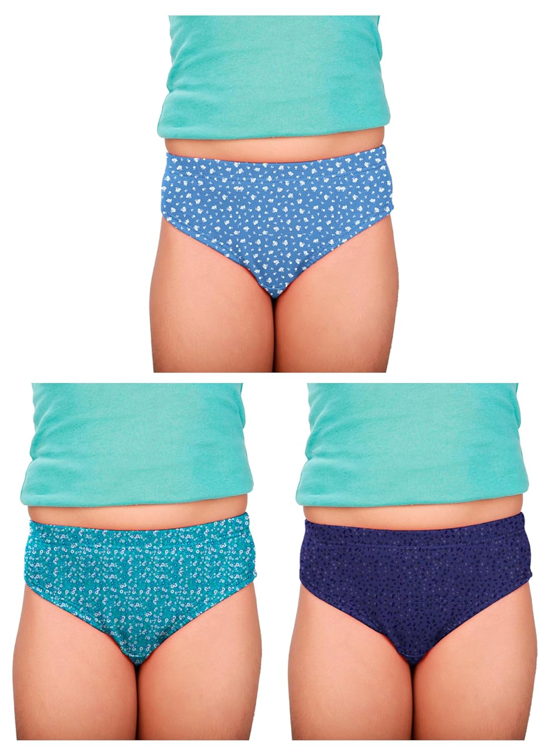 ALBA IRIS Girls Cotton Panties Soft Breathable Stretchable Underwear for Kids, Comfortable Everyday Innerwear, Skin Friend...