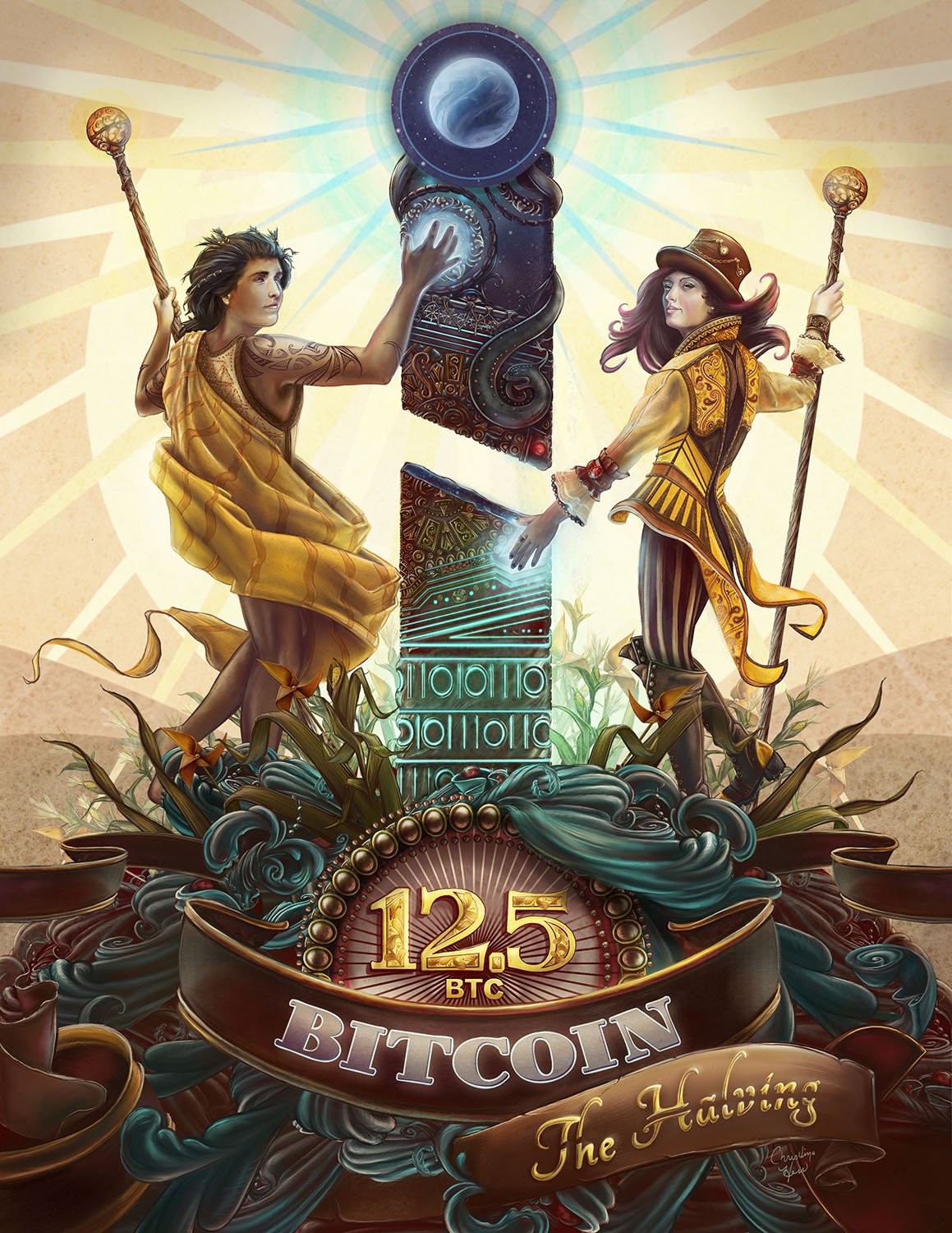 Bitcoin Cryptoart The Halving 8 5 X 11 Bitcoin Art | Desertcart Seychelles