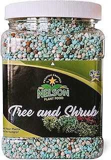 Nelson - Trees, Shrubs, & Evergreens Plant Food for In-Ground, Containers, & Patios, Granular Fertilizer, NutriStar 21-6-8 (4 lb.)
