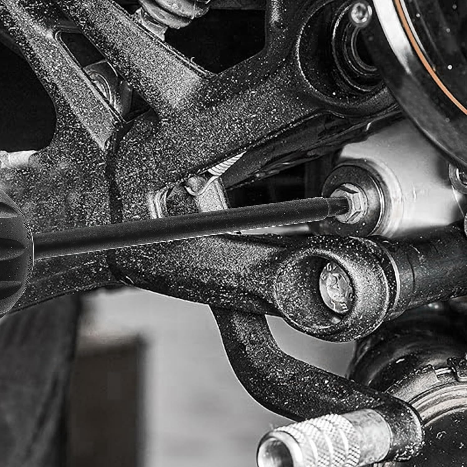 6" Long Torx Bit Set, 10-Piece Tamper Proof Security Star Bit Set,1/4" Hex Shank, T7 T8 T9 T10 T15 T20 T25 T27 T30 T40 with Case, S2 Steel