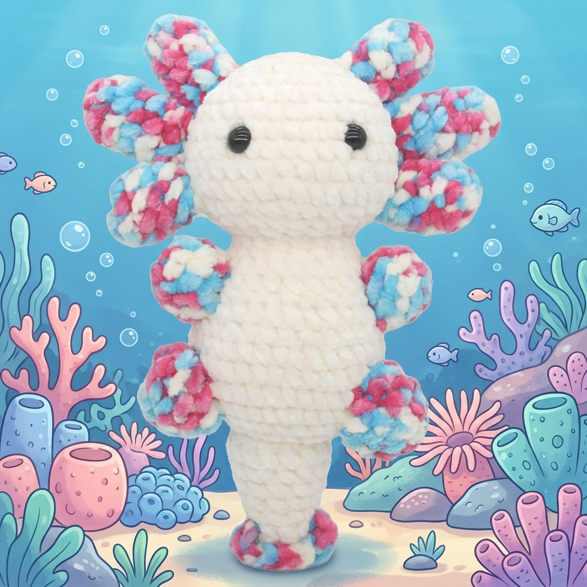 3 Pack Velvet Chenille Yarn for Crocheting and Knitting Beginners,Gradient Blue Rainbow Velvet Plush Fuzzy Fluffy Chenille Yarn for Crochet Blankets/DIY Crafts(Gradient Blue) - 5