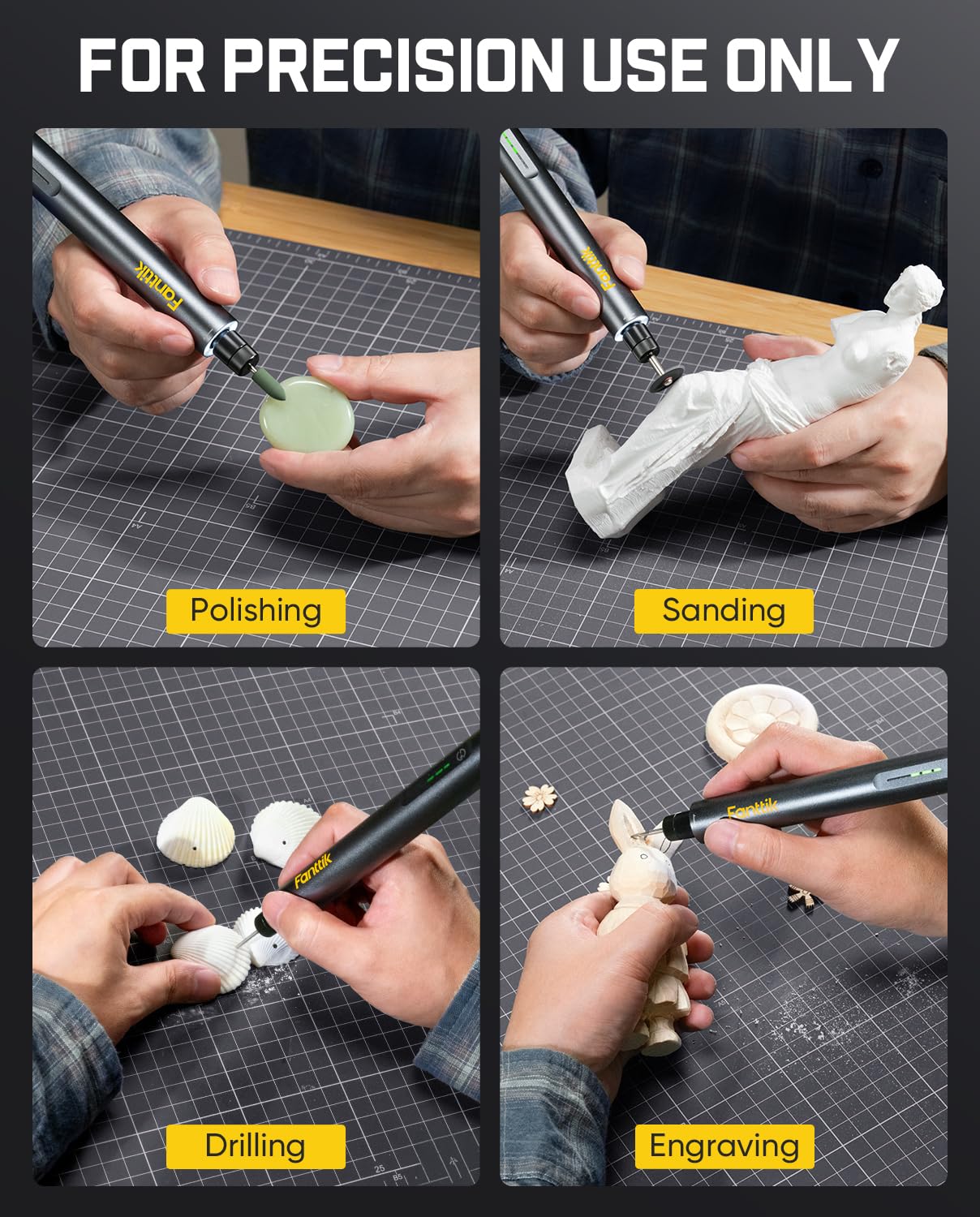 Fanttik F2 Master Kit Mini Cordless Rotary Tool, Precision E -9