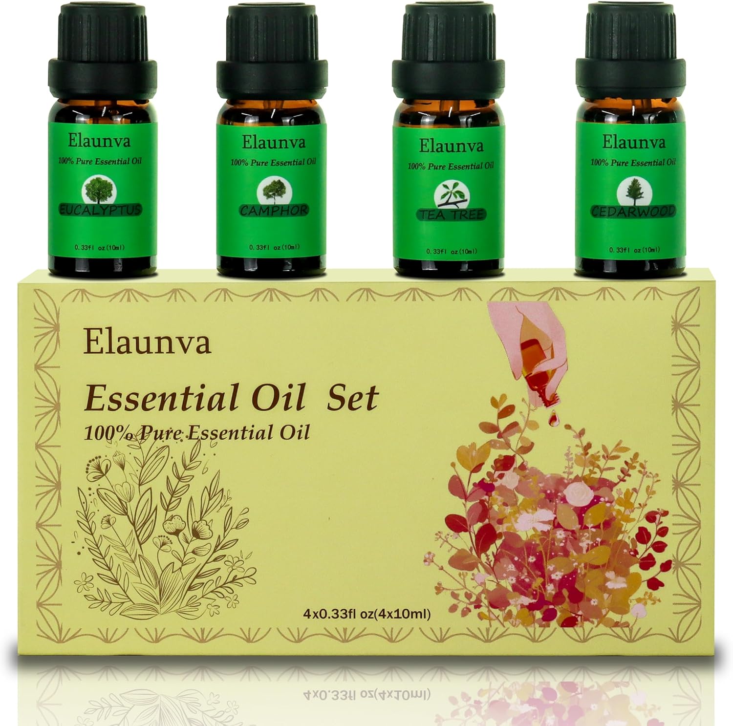 Essential Oils Set, 4 Scent