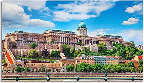ewfas Buda Palace Hungría - Lienzo decorativo para pared, para sala de estar, dormitorio, oficina, paisaje, impresión, póster sin marco, 20 x 12