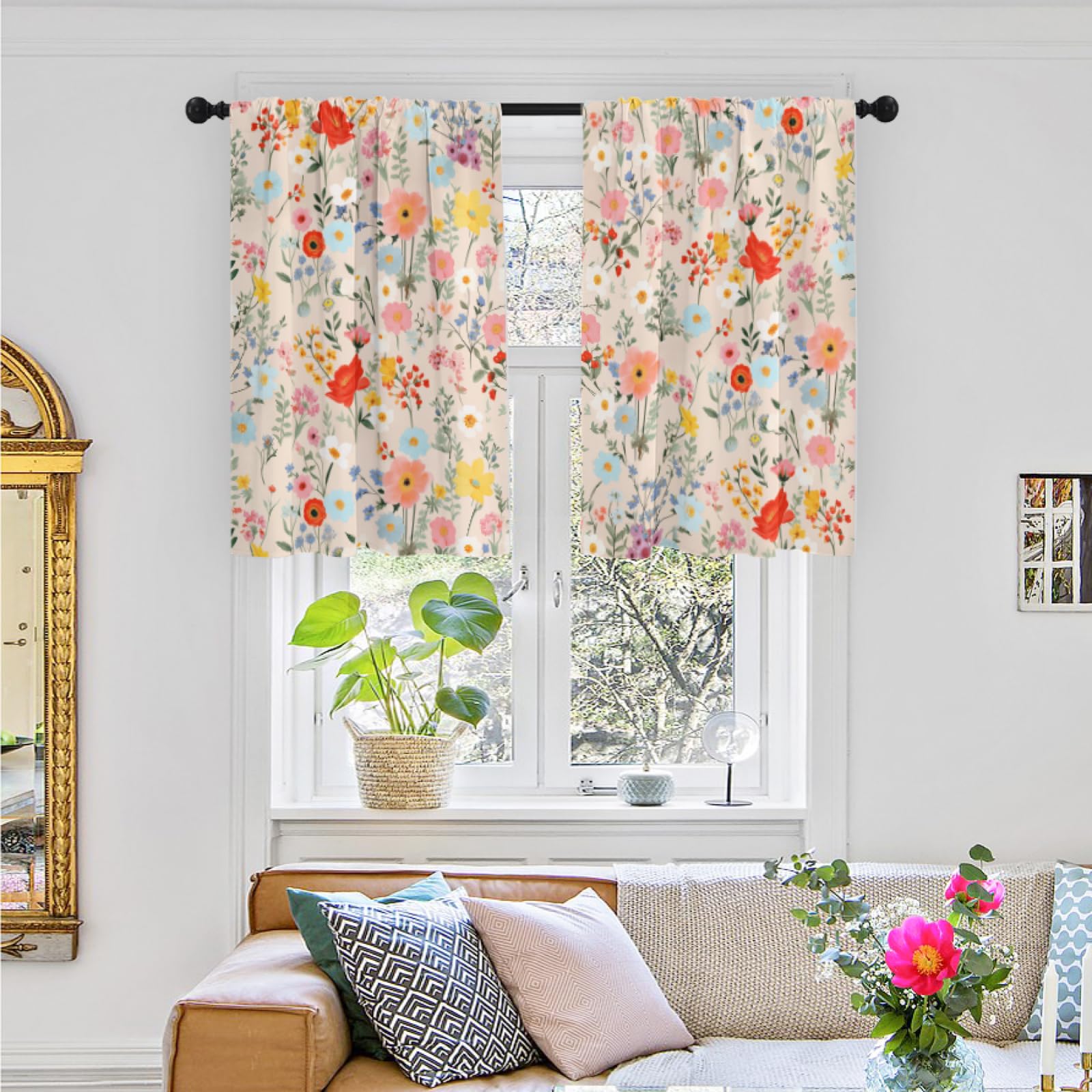 Cortina De Ducha Extra Larga Gris Para Baño, Cortinas De Ducha Modernas De  Eucalipto Botánico Floral,, image size:1600x1600