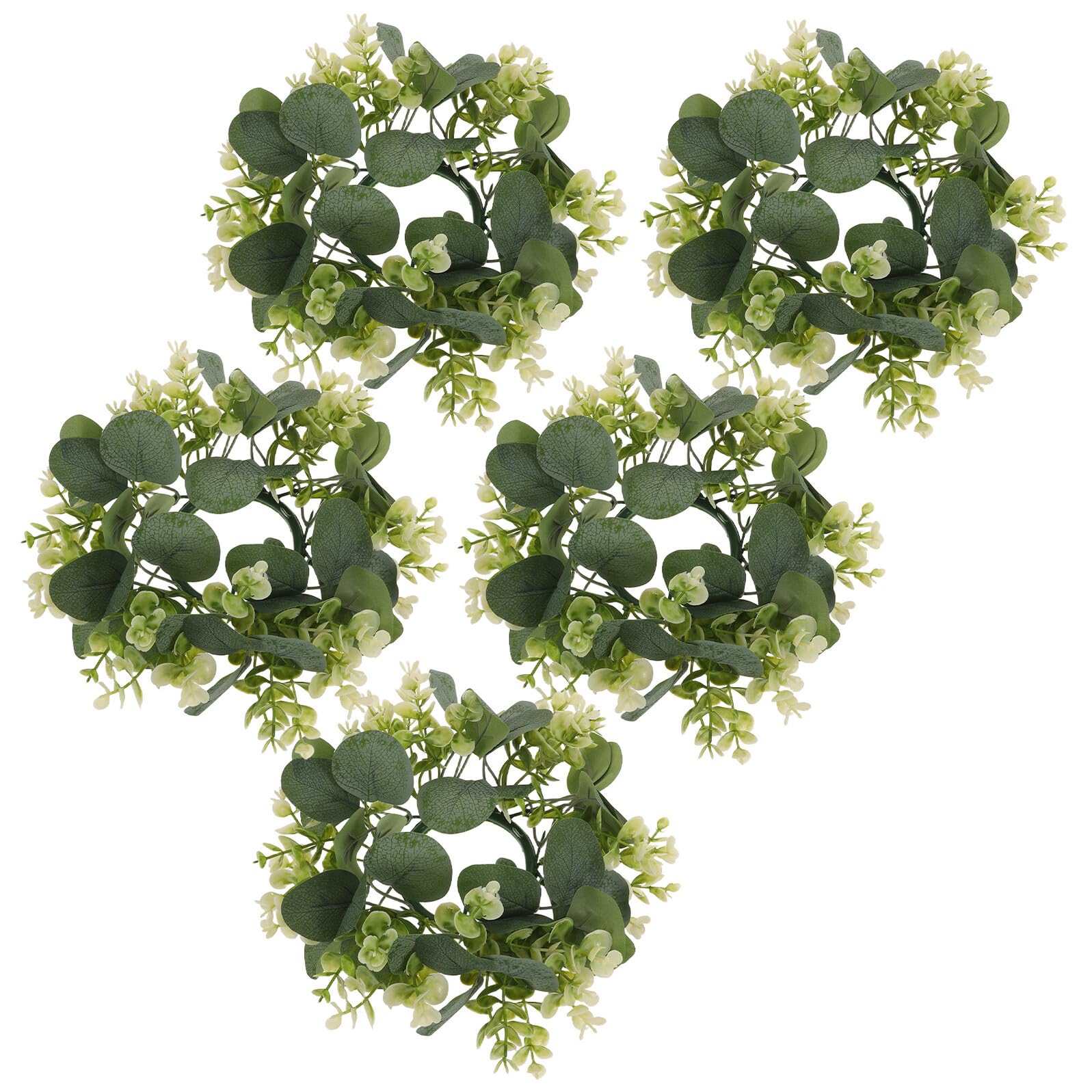Petite couronne verte en eucalyptus pour illuminer votre intérieur