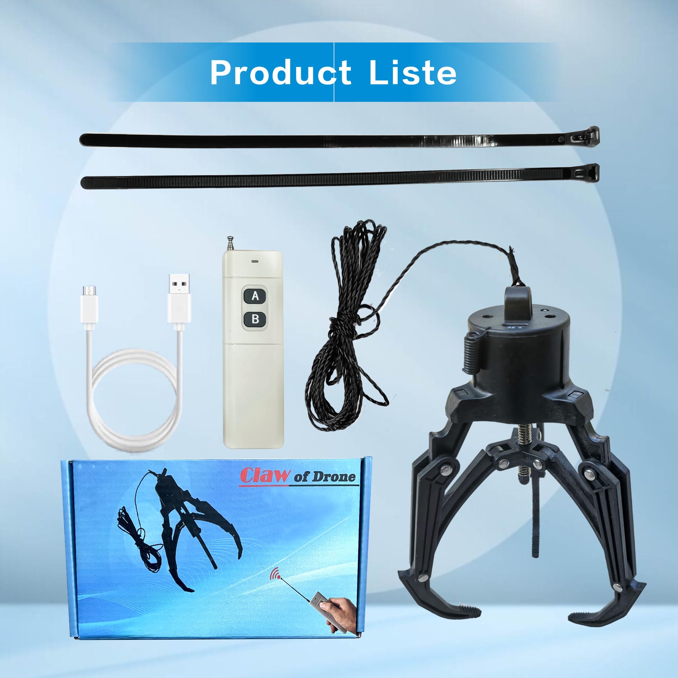 Garra mecánica universal para dron Airdrop - Dispositivo de liberación de carga útil para DJI Mini4/Mini3/Mini2/Air3/Air2/Air2S/Mavic Series