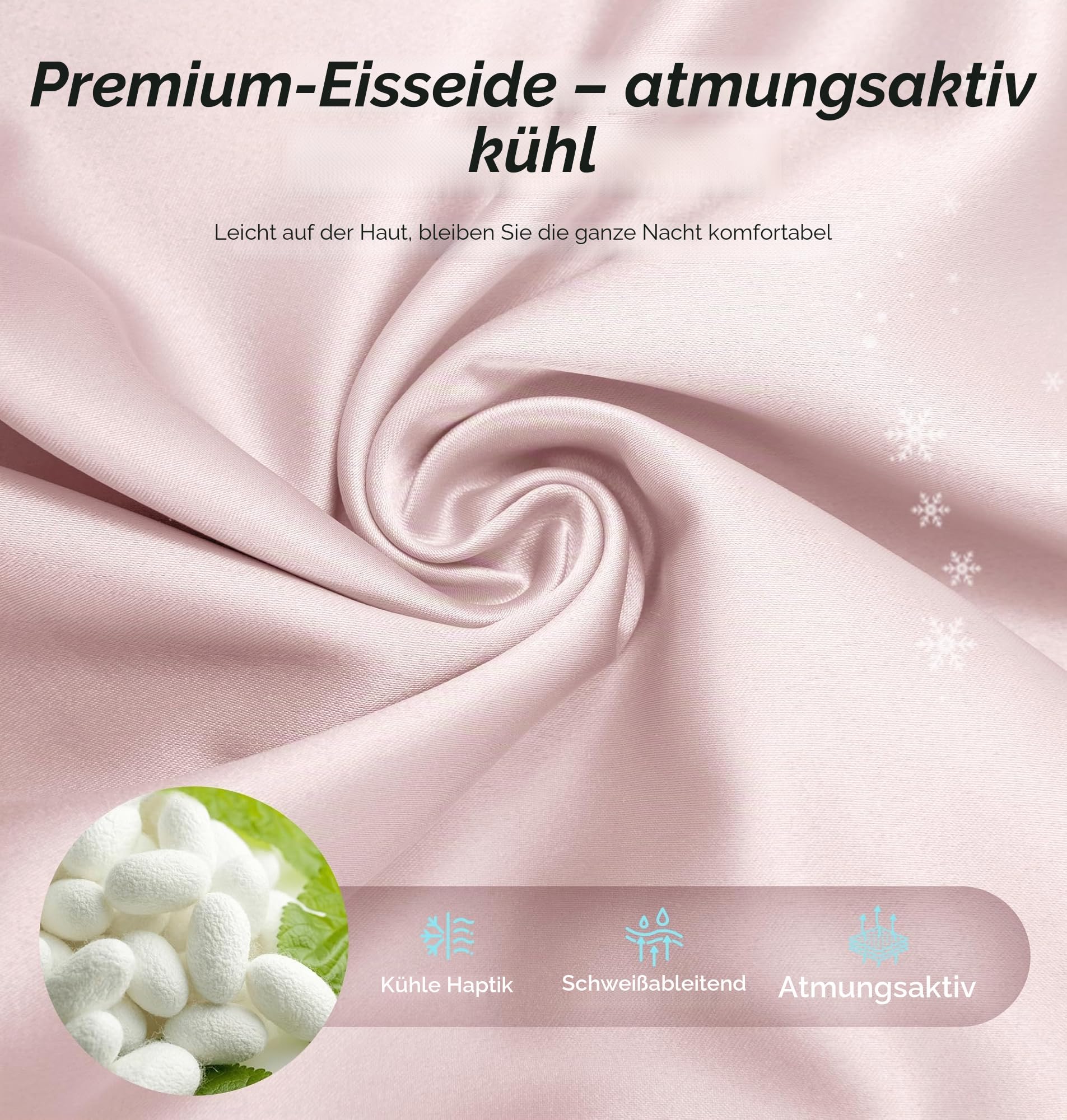 Schlafmaske mit Bluetooth-Kopfhörern, 100% verdunkelnde Seiden-Augenmaske, Kopfhörer für Männer und Frauen, weiche Schlafkopfhörer, Bluetooth-Augenmaske zum Schlafen, Reisen (Babyrosa)