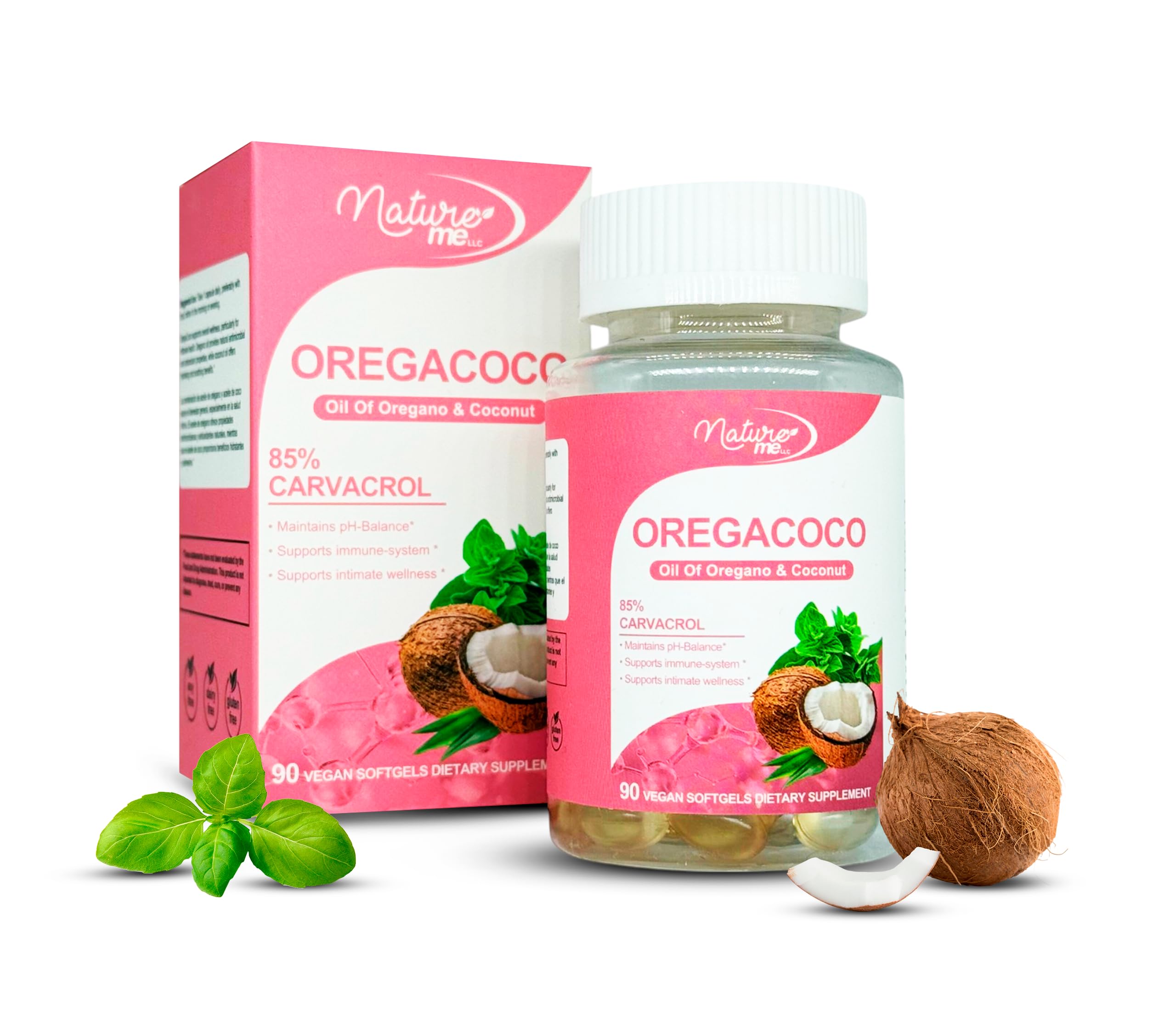 Vagy Rejuvenation OregaCoco – Oregano Oil & Coconut Oil Blend, 85% Carvacrol, Vegan, Gluten-Free, Soy-Free, 90 Softgels – Herbal Supplement for Daily Wellness