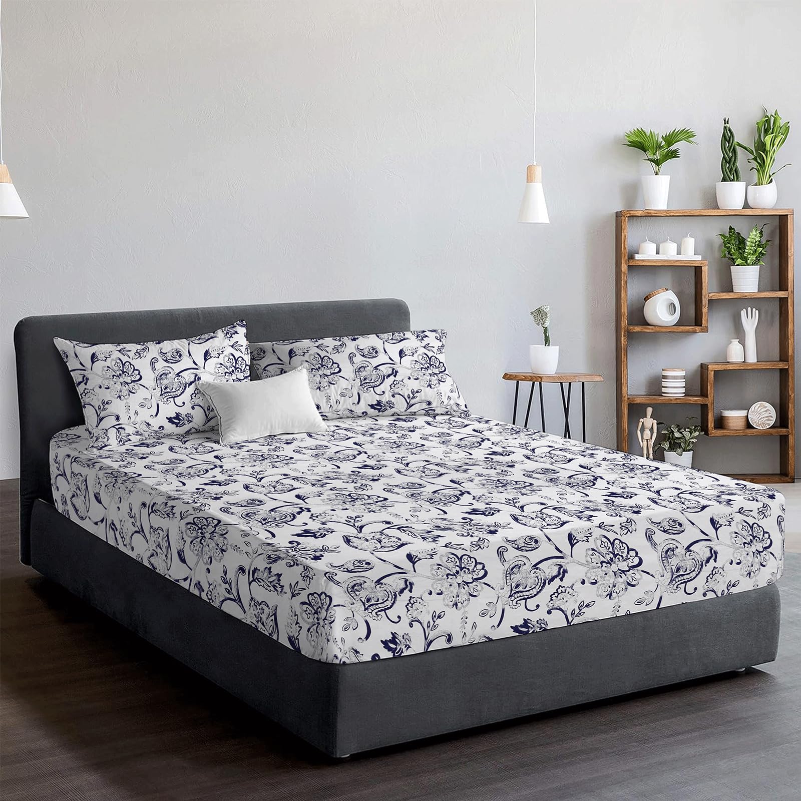 EverSoft Bedding 3Pcs Set 100% Egyptian Cotton Single Printed Duvet Cover with 1x Fitted Sheet - Image 7