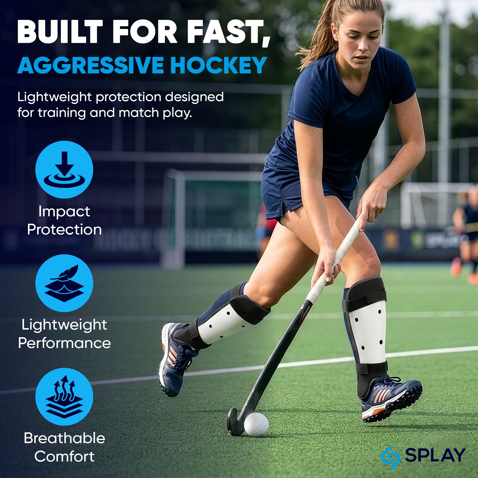 ES Splay Club Hockey Shin Pad