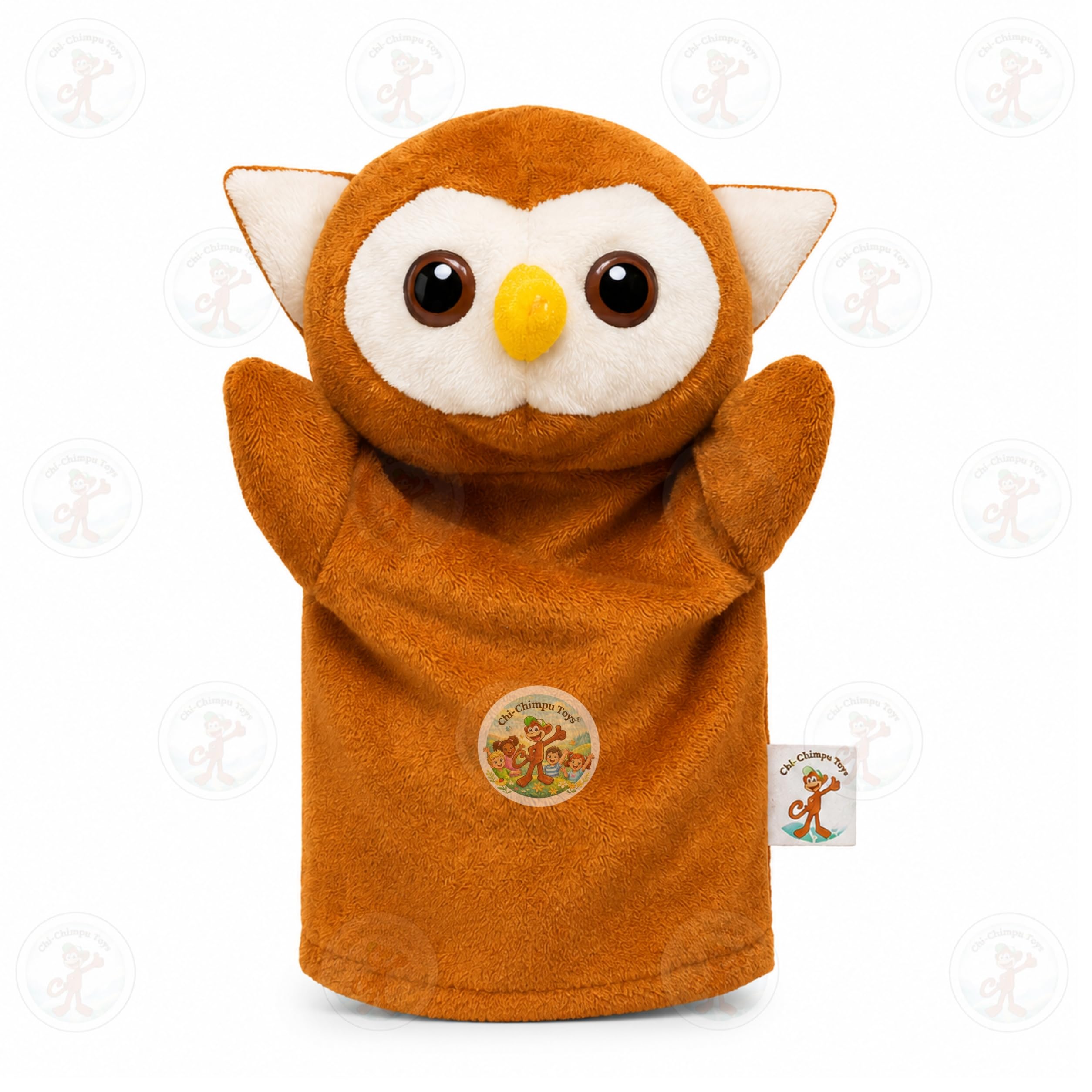 Owl Hand Puppet for Kids | Soft Plush Animal Puppet | Storytelling, Role Play, Preschool Learning Toy | Interactive Educational Puppet for Boys & Girls-image-45