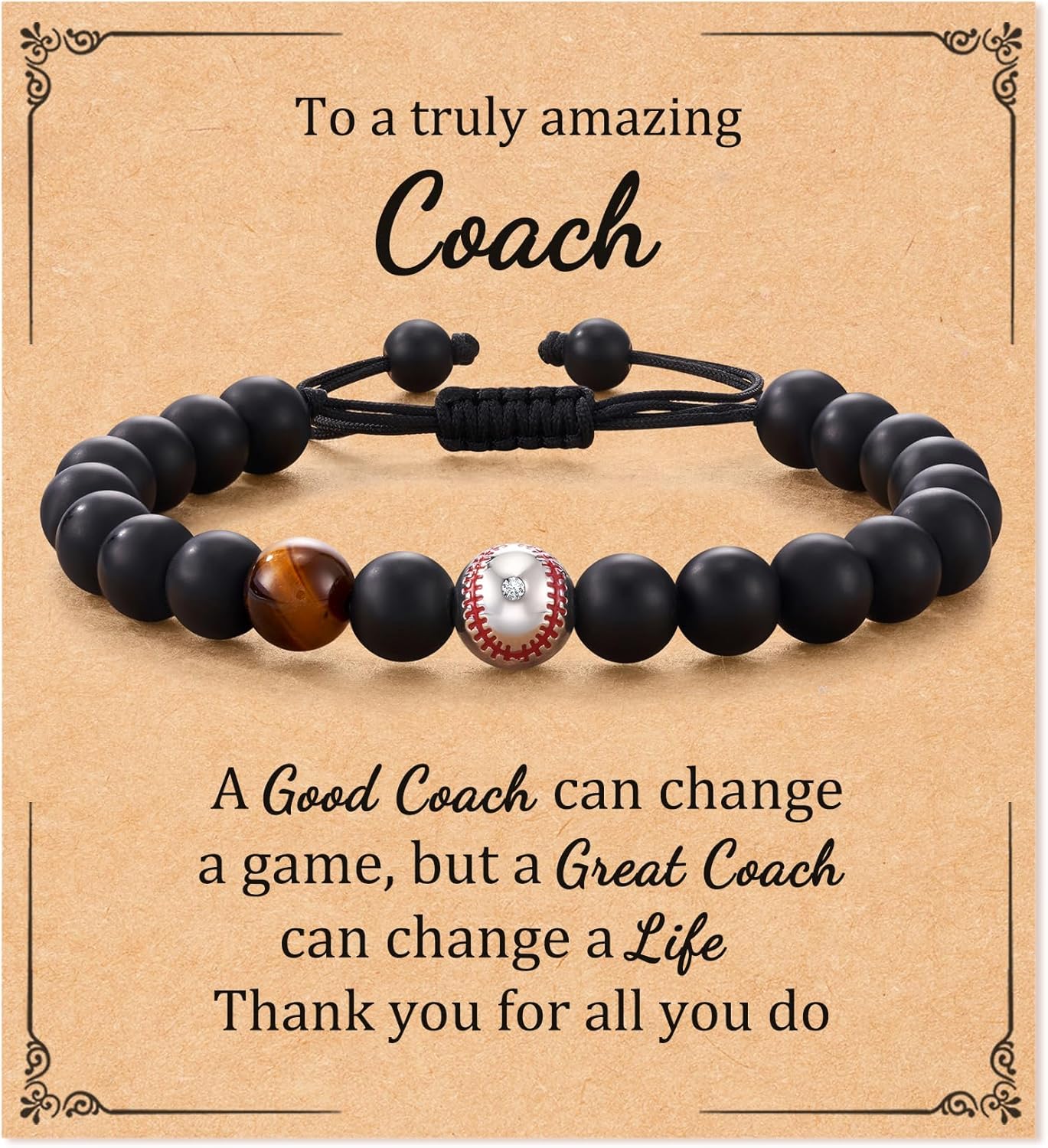 Baseball/Soccer/Basketball/Hockey/Golf/Football Bracelet Gifts for Boys Men