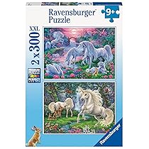 Ravensburger – Puzzle 2×300 Pezzi Unicorni | Puzzle 9 Anni In Su | Puzzle Bambini Da 300 Pezzi In Regalo | Regalo Bambino 9 Anni 49 X 36 Cm | Puzzles Ravensburger