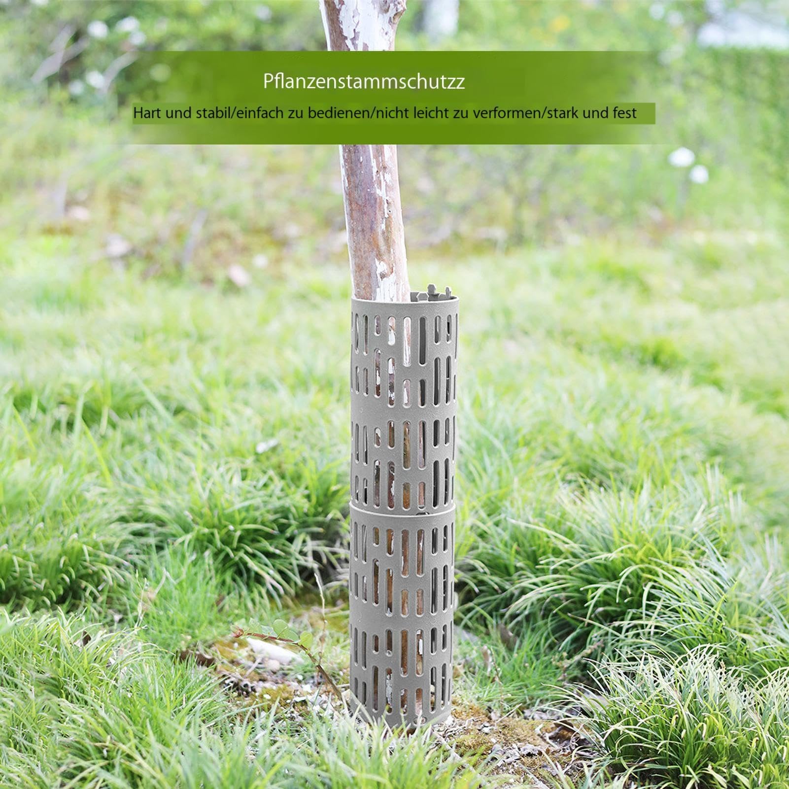 PP Plastic Tree Bark Protector 8 Pcs Tree Trunk Protector From Deer ...