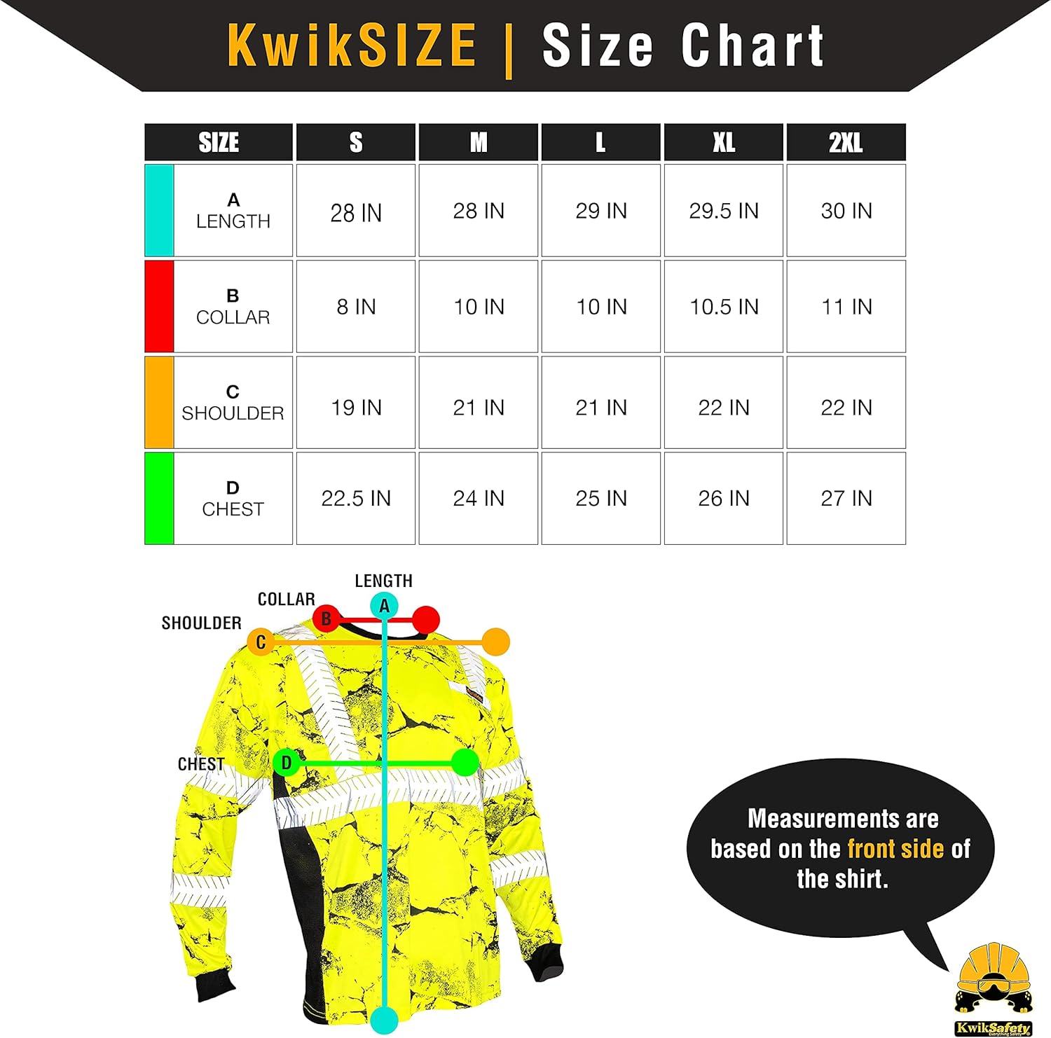 KwikSafety (Charlotte, NC) RENAISSANCE MAN UNCLE WILLY'S WALL Long Sleeve (w/POCKET) Class 3 ANSI High Visibility Safety Shirt Tape Construction Security Hi Vis Clothing Men | Yellow Black X-Large : Clothing, Shoes & Jewelry