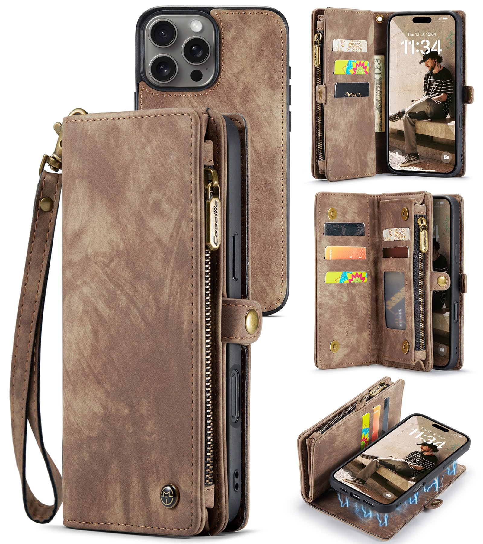 SZHAIYU 2 in 1 Detachable Wallet Case