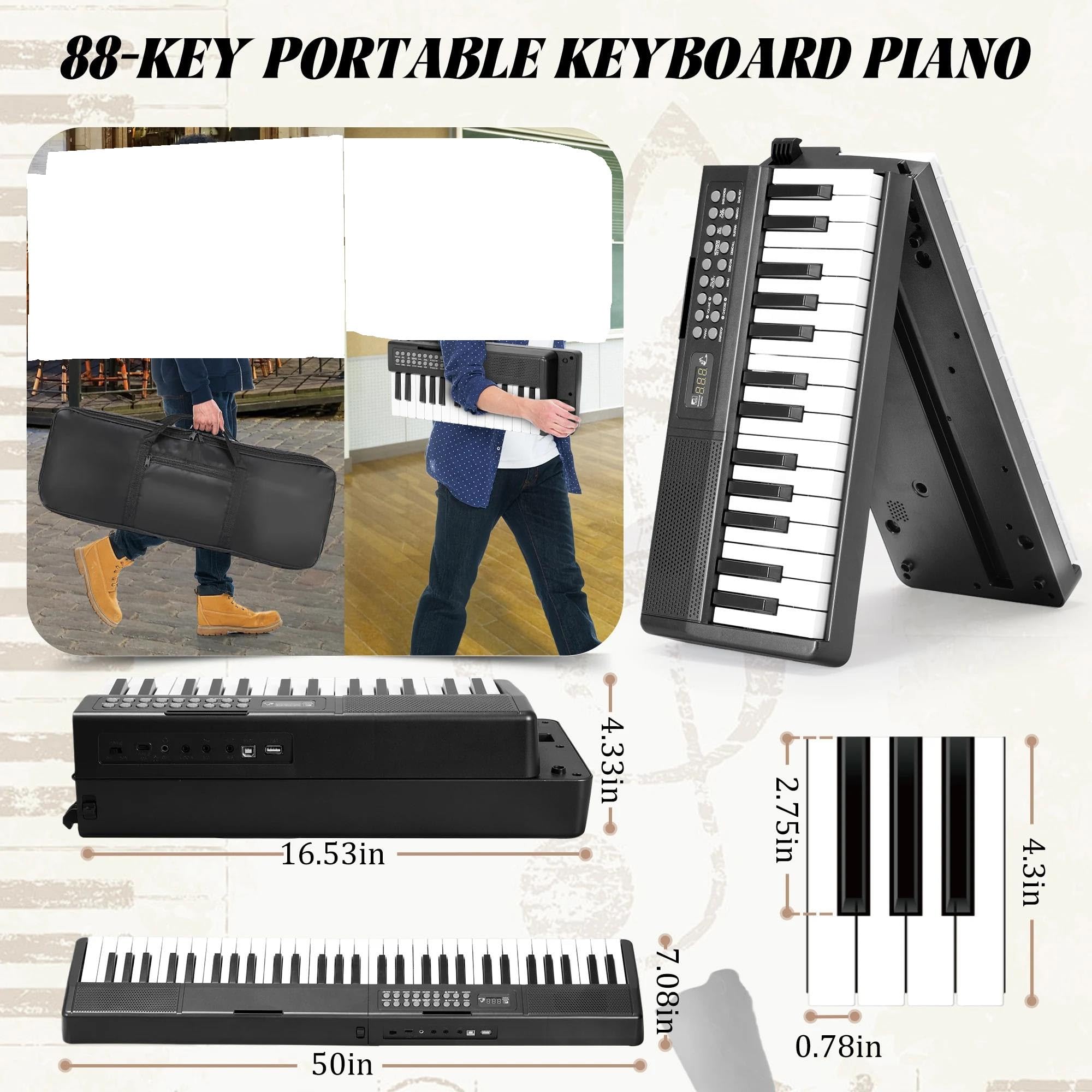 Elektroniczny Instrument Fortepianowy 61 Klawiszy Przenośnego Fortepianu 1000 Tonów 150 Utworów Demonstracyjnych Profesjonalne Wykonanie