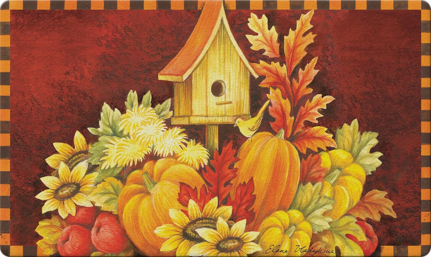 Toland Home Garden 800287 Fall Birdhouse Fall Door Mat