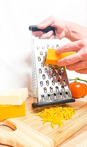 Miniatura 2 de Rallador de caja Comfort Superior: acero inoxidable con 4 lados, mango antideslizante, resistente