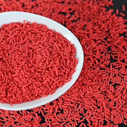 Miniatura 2 de LIKETURE Gránulos falsos 110g Gránulos de arcilla de polímero no comestibles Gránulos de plástico falsos para decoración de manualidades Gránulos