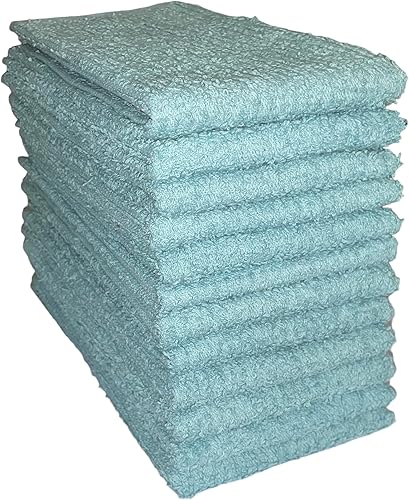 Paquete de 12 trapos de cocina acanalados de 100% algodón, superabsorbentes, multiusos para limpieza del hogar, cocina y bar, de 16 x 19 pulgadas