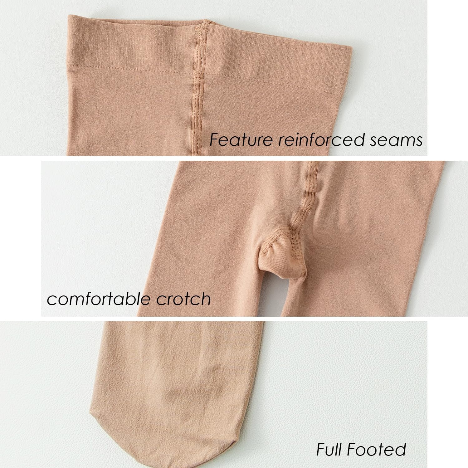 EPEIUS Ballet Tights for Girls 90D Footed Dance Tights Toddler Ultra Soft School Stockings Kids Leggings 3T-14 Years Old - Image 5