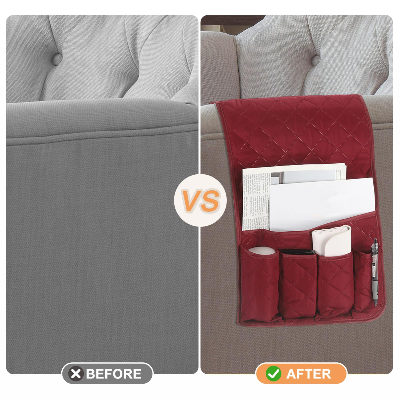 Lazy Boy Housse De Fauteuil Inclinable En Velours Extensible Avec Poches Pour Fauteuil