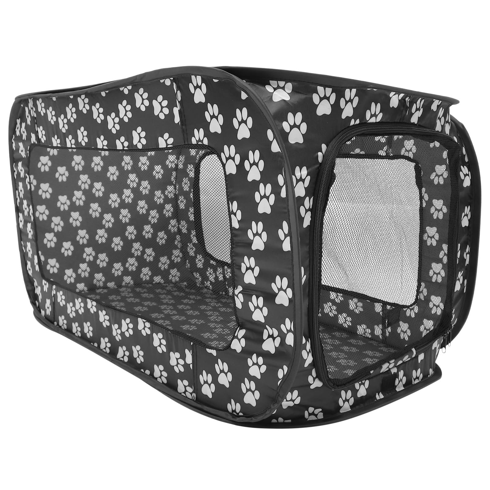 Tente pour chat et enclos extérieur de voyage en toile Oxford noire