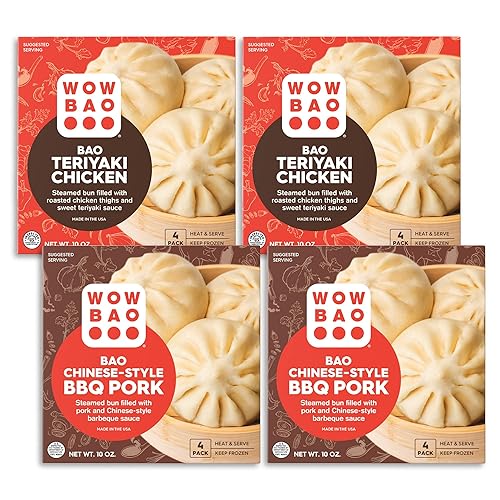 Wow Bao La caja más popular 3 4 paquetes de Bao (12 Bao en total) y 1 paquete de Potstickers (20 calcomanías en total)
