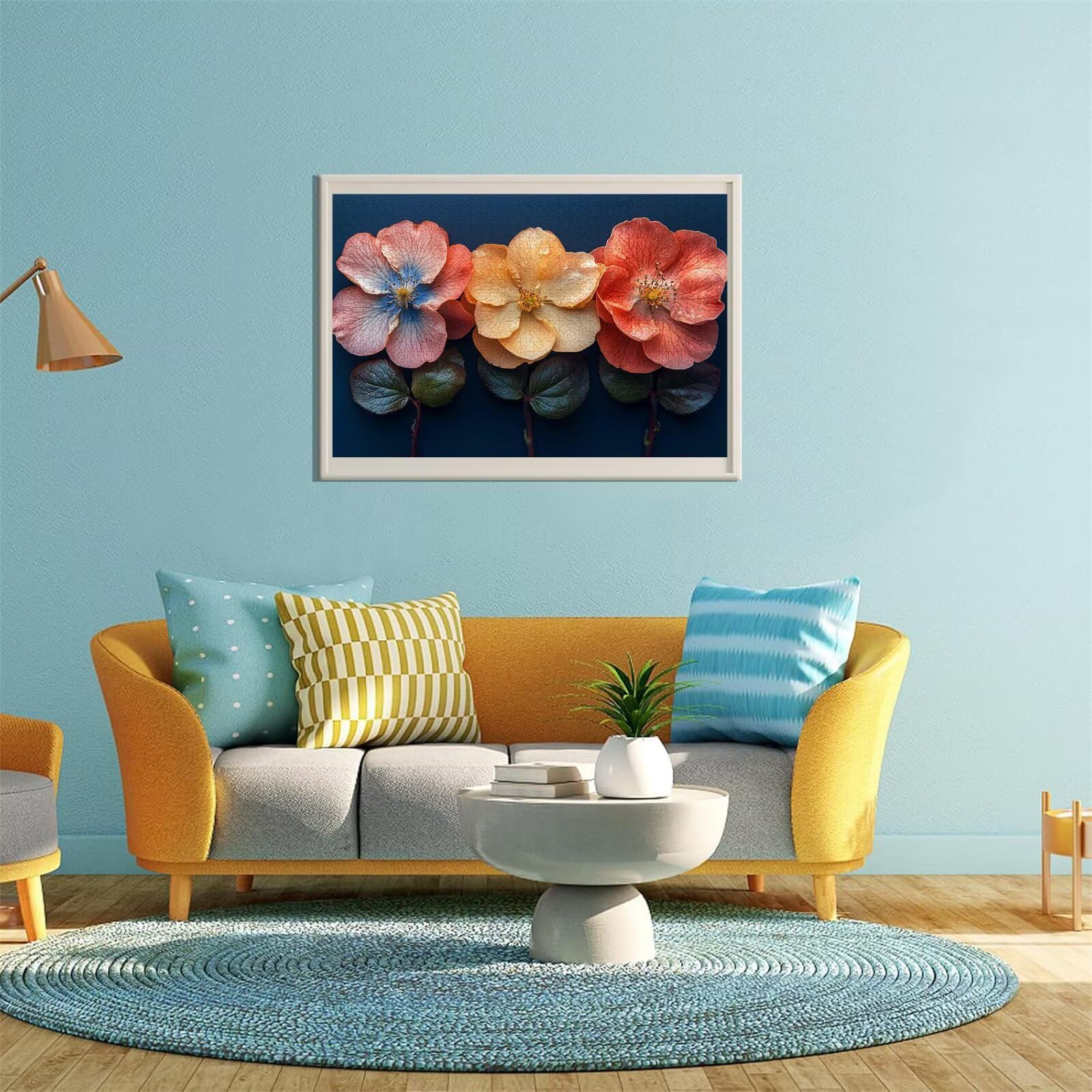 Blume Puzzle für Erwachsene Kinder Anspruchsvoll 5000 Teile Impossible Klassische Puzzles Schwer Anlage ab 8 9 10 Jahre Mädchen Jungen Jigsaw Kunst Educa,für Dekoration und Geschenke 105x156cm t-347