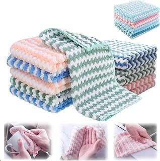 Straseapoit Microfiber Cleaning Rag, Straseapoit Cleaning Rag, Microfiber Cleaning Rags, Multifunctional Cleaning Rags, Dishtowels Super Absorbent (10PCS)