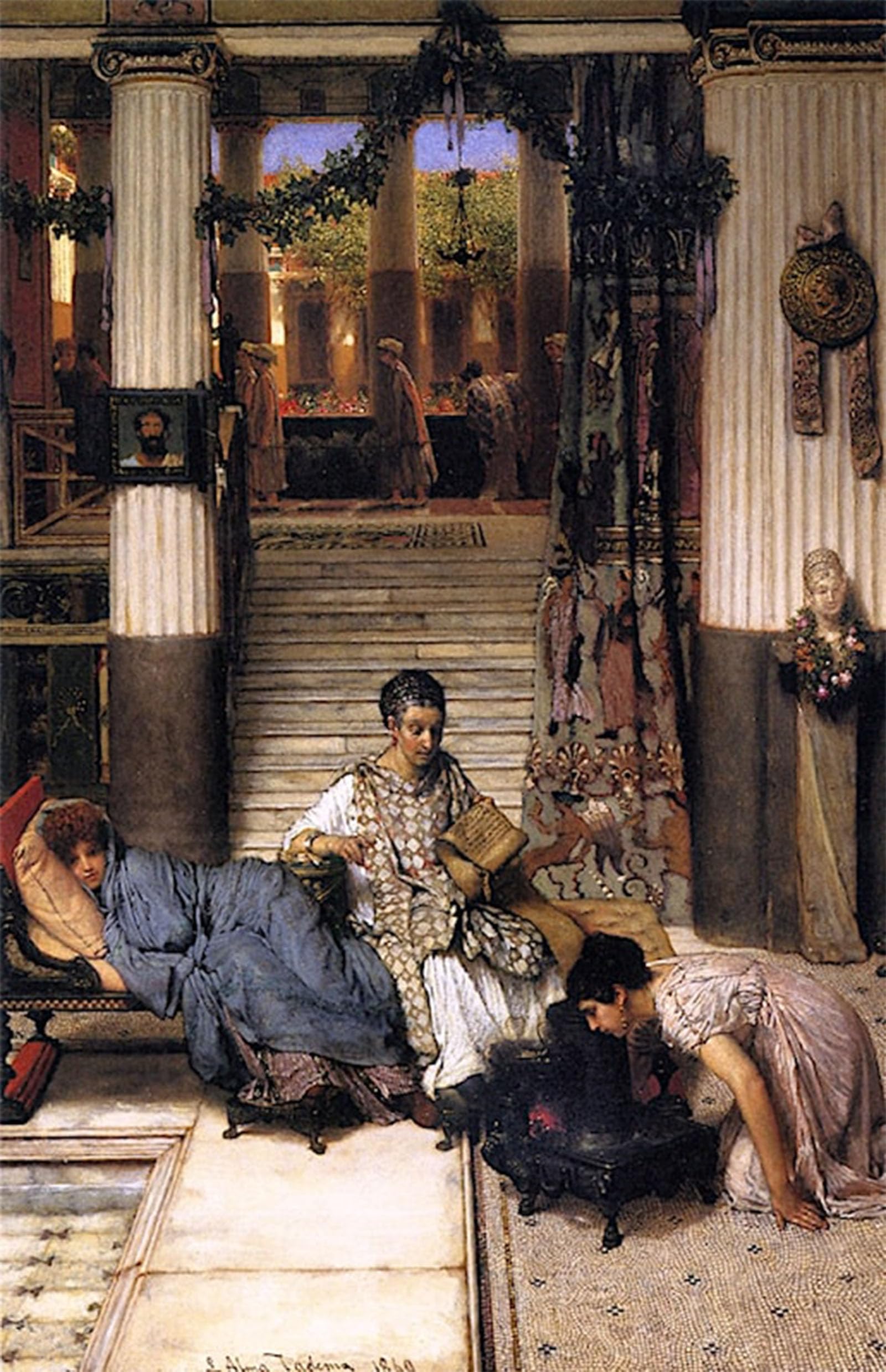 POSTERIIk Famous Animal Posters Vintage Picture the Convalescent by Lawrence Alma-tadema Modern Wall Decor for Home Decor 60x90cm