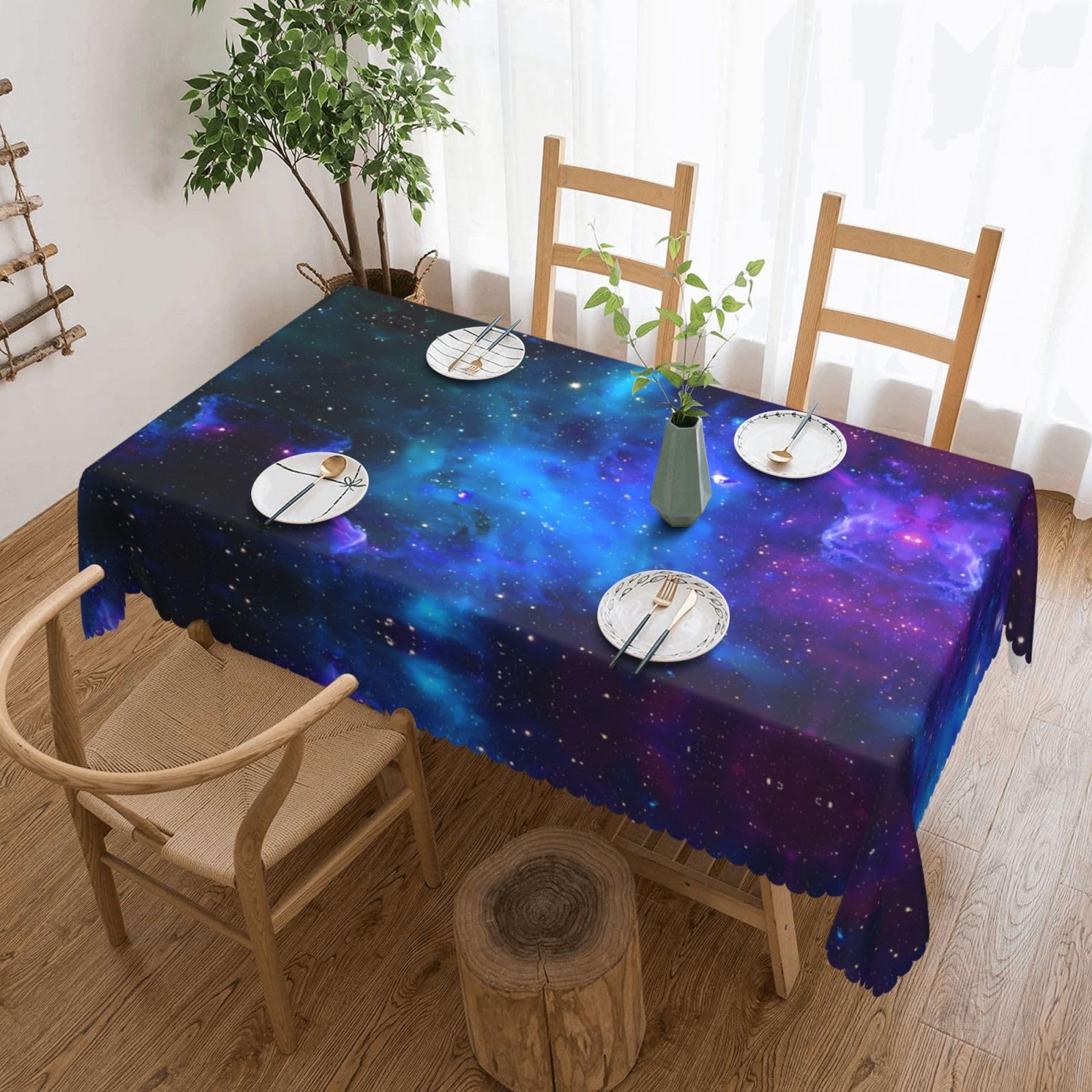 MROWYC Galaxy Printed tablecloths are suitable for hotels, picnics, and parties, and can effectively protect the tabletop