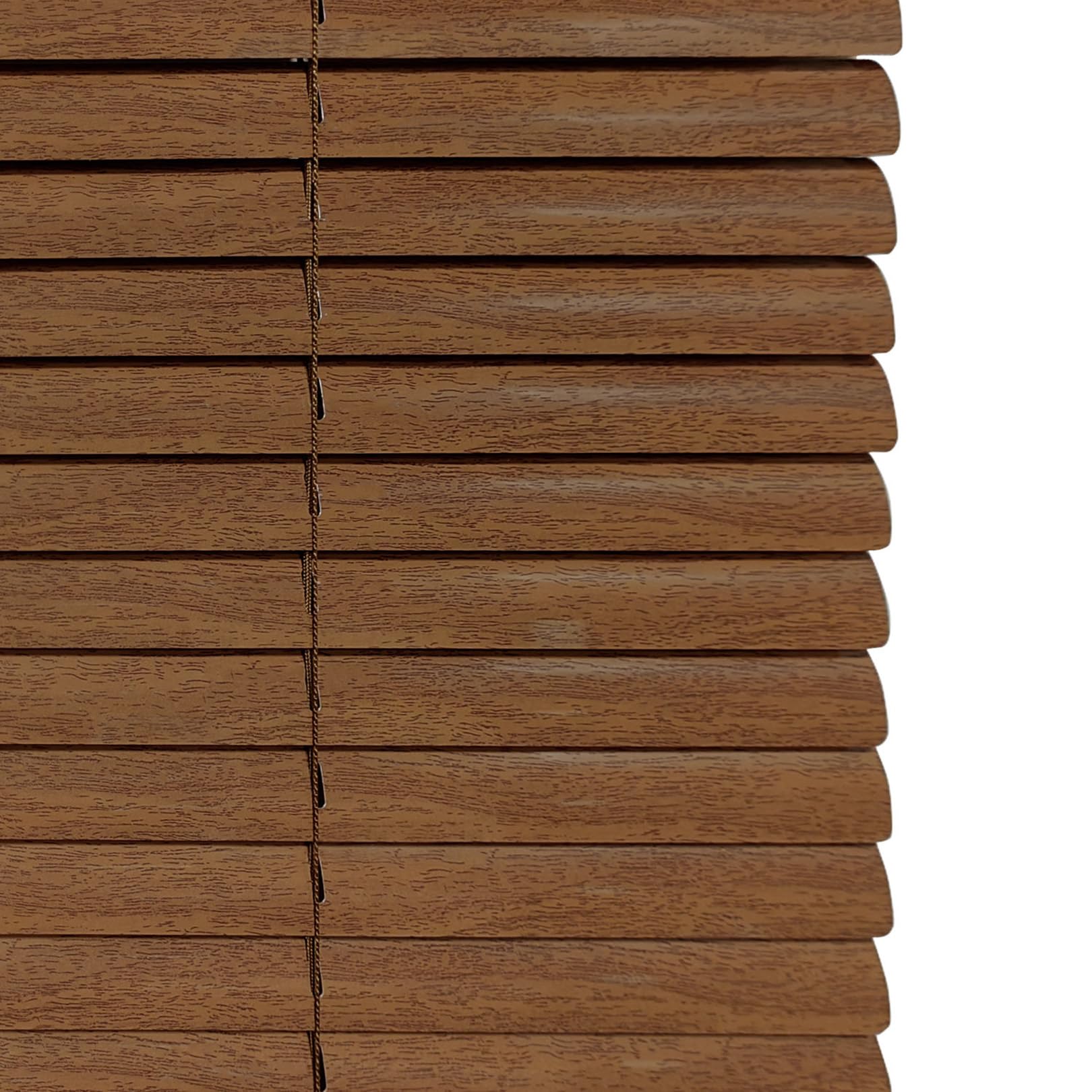 Imitazione delle Venature del Legno Oscurante in Alluminio,Veneziana in Alluminio,Visibilità,Protezione dalla luce e ai Raggi Solari,Per privacy,Personalizzabile Marrone (100×100cm)