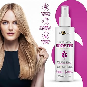 Thermal Protection Revive Booster Repair Pre-Blush Spray,invisible & Lightweight Heat Protection, Protects Against Heat Damage, Colour Protection 200ml