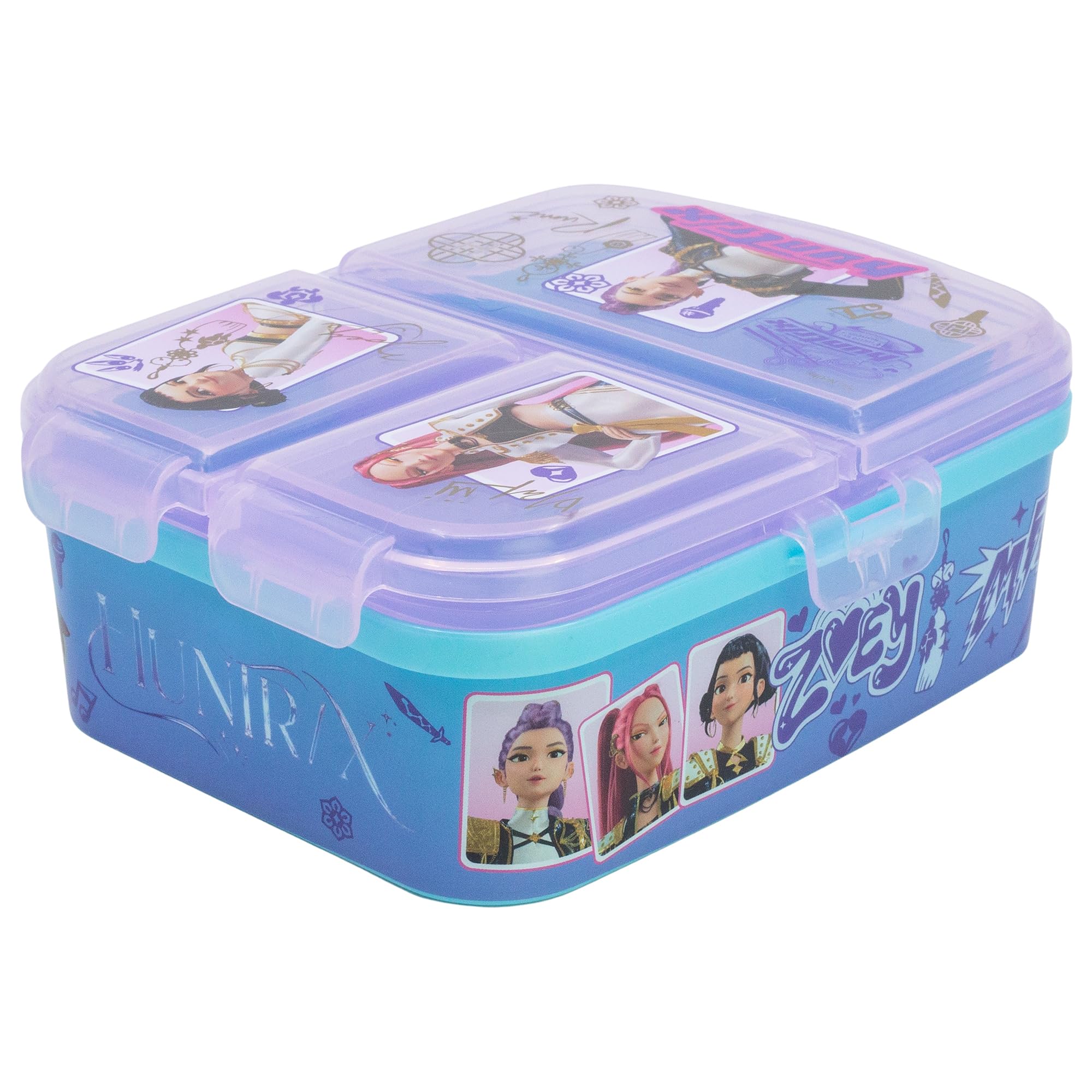 Stor Kpop Demon Hunters Multi Compartment Lunch Box (Extra Large)