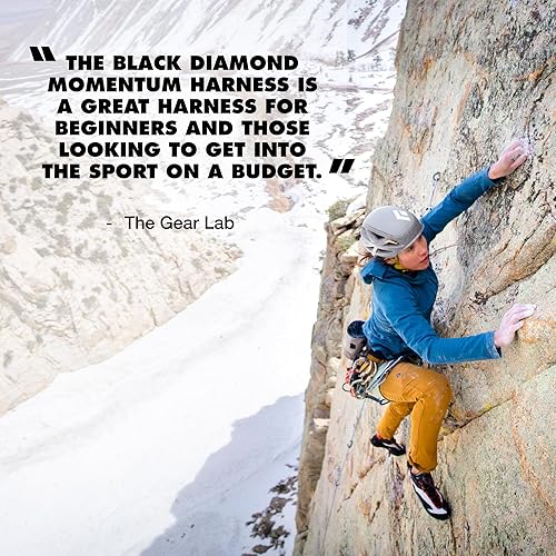 Miniatura 6 de BLACK DIAMOND Women’s Momentum Rock Climbing Harness Dual Core Construction Adjustable Waist & Leg Loops 2-DESERT SAGE