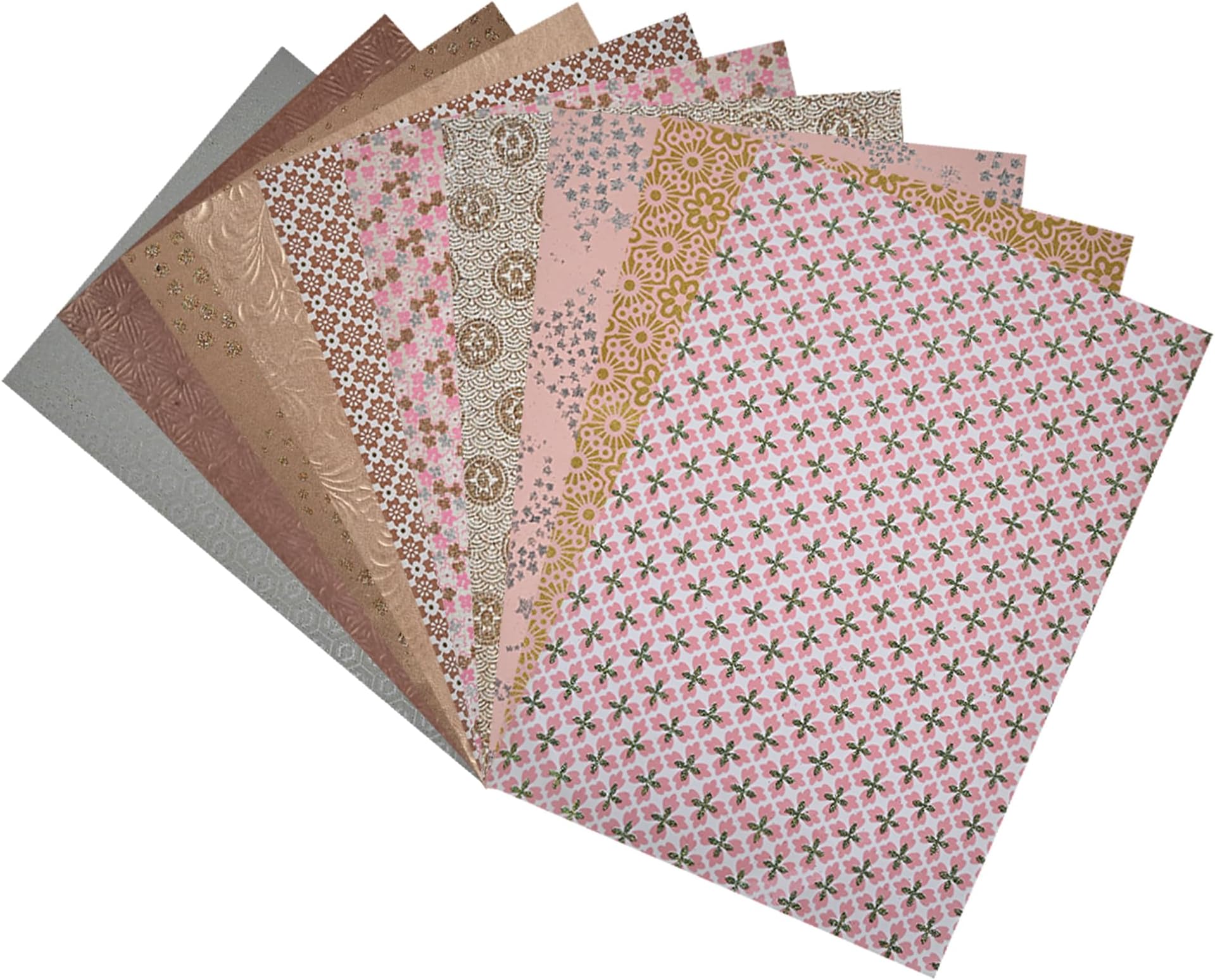 Kidsy Winsy Craft Paper Pack | 10 Assorted A4 Size Coppers | Decorative & Printed Sheets for DIY Art & Craft | Perfect for Painting, Drawing, Scrapbooking, Projects & Journaling (100-250 GSM)