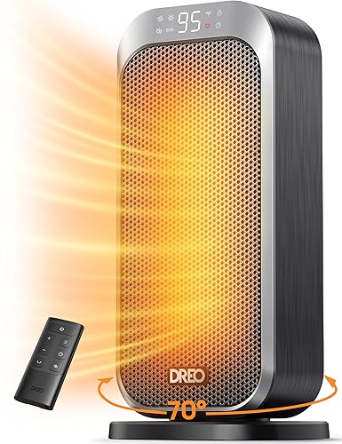 DREO Quiet Space Heater, 1500W Portable Heaters for Indoor Use