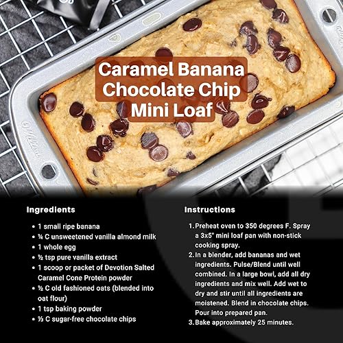 Vista 13 de Devotion Nutrition Proteína en polvo Angel Food Cake – 0.71 oz de aislado de suero y mezcla de proteína de caseína – Sin azúcar añadido, bajo