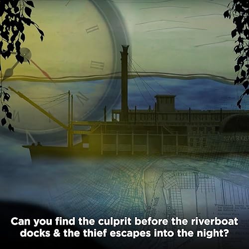 Miniatura 5 de Thames & Kosmos - Exit: Robo en el Mississippi | Juego de sala de escape en una caja | Exit: El juego, un juego de Kosmos para jugar en familia,