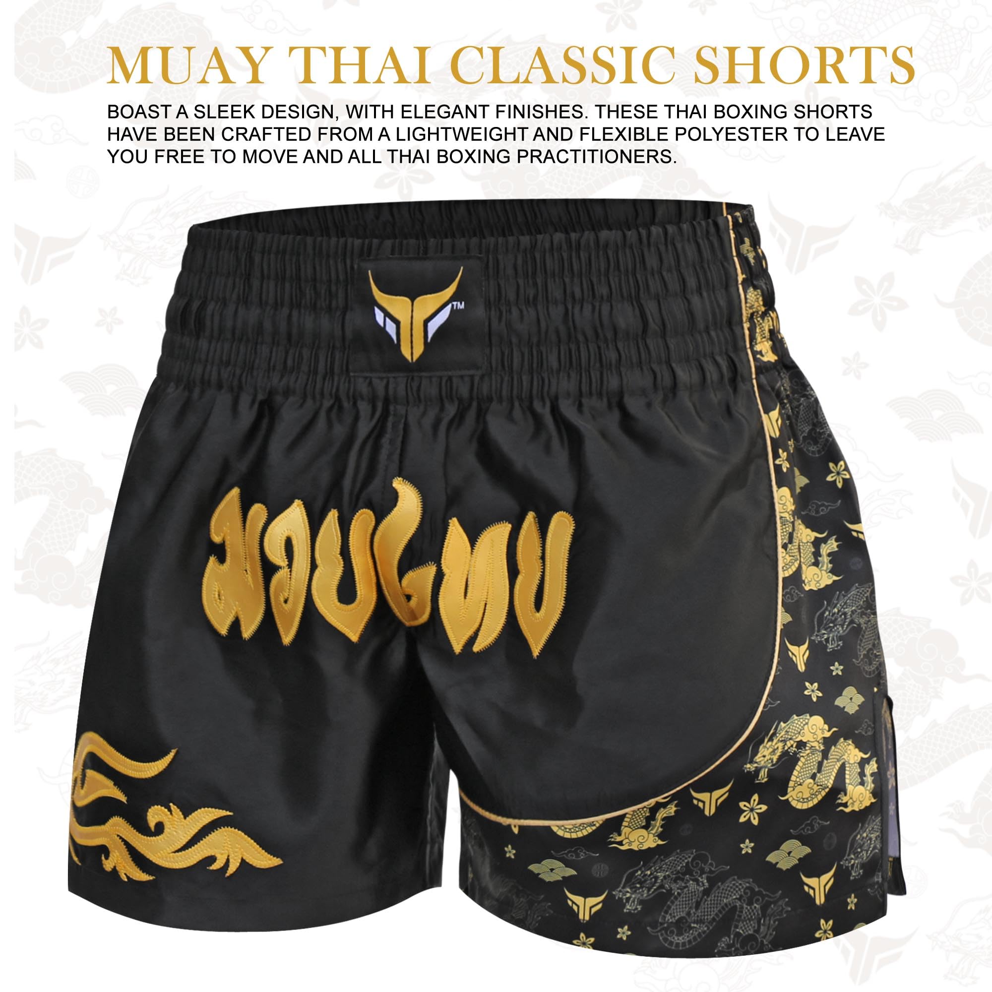 Mytra Fusion Pantalones Cortos de Kickboxing para niños Pantalones Cortos de Muay Thai para jóvenes para Lucha en Jaula Entrenamiento de MMA y Artes Marciales
