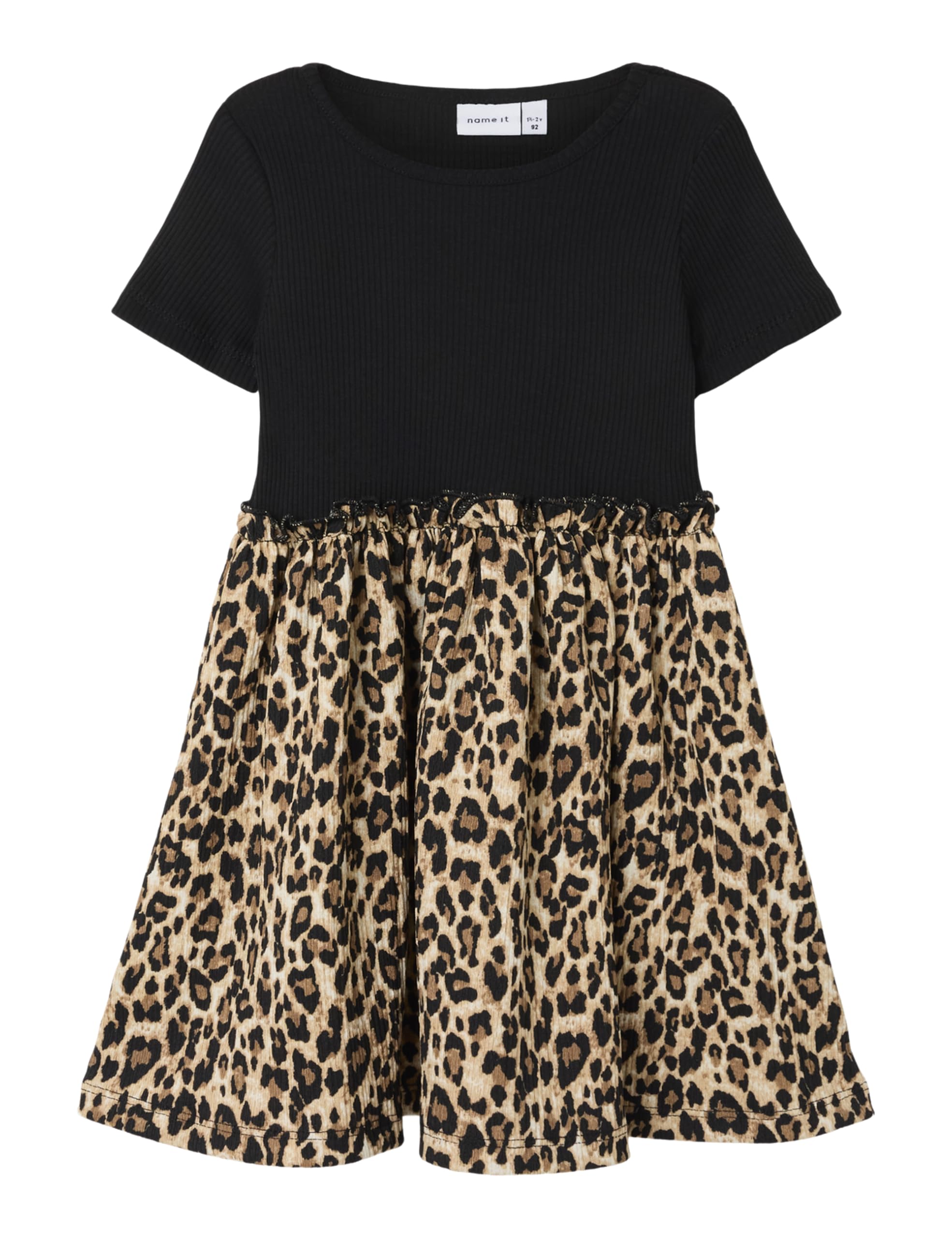 Name IT Ragazza Nmfassa Stitch SS Dress Wdi, Cameo Pink, 92 cm