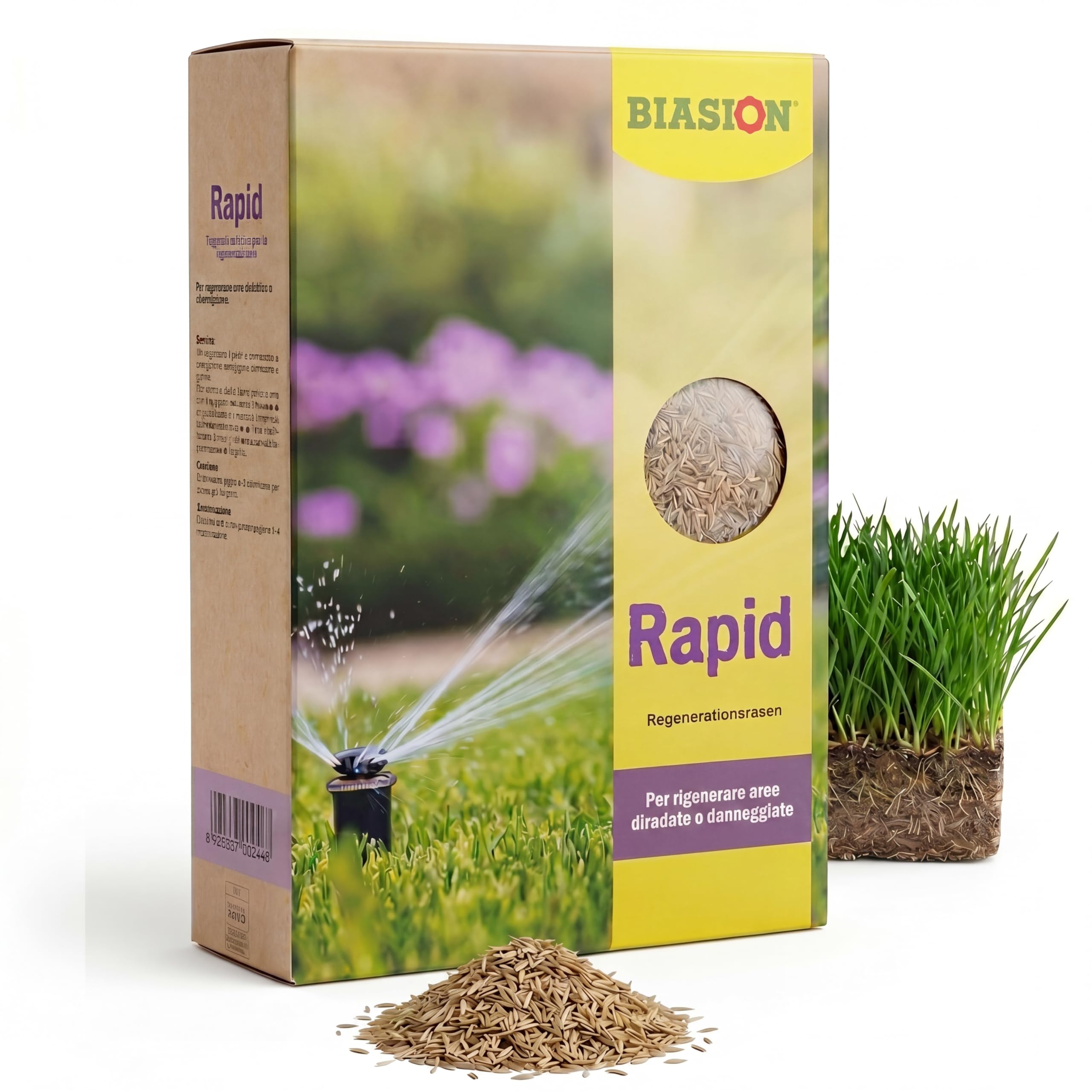 Semillas de césped de rápido crecimiento BIASION para reparar zonas dañadas y calvas