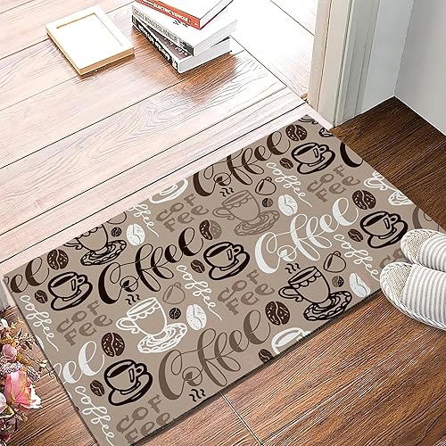 Miniatura 2 de Tapete de puerta de café de 17 x 30 pulgadas, tapete de bienvenida para decoración del hogar, casa de campo, decoración para puerta delantera,