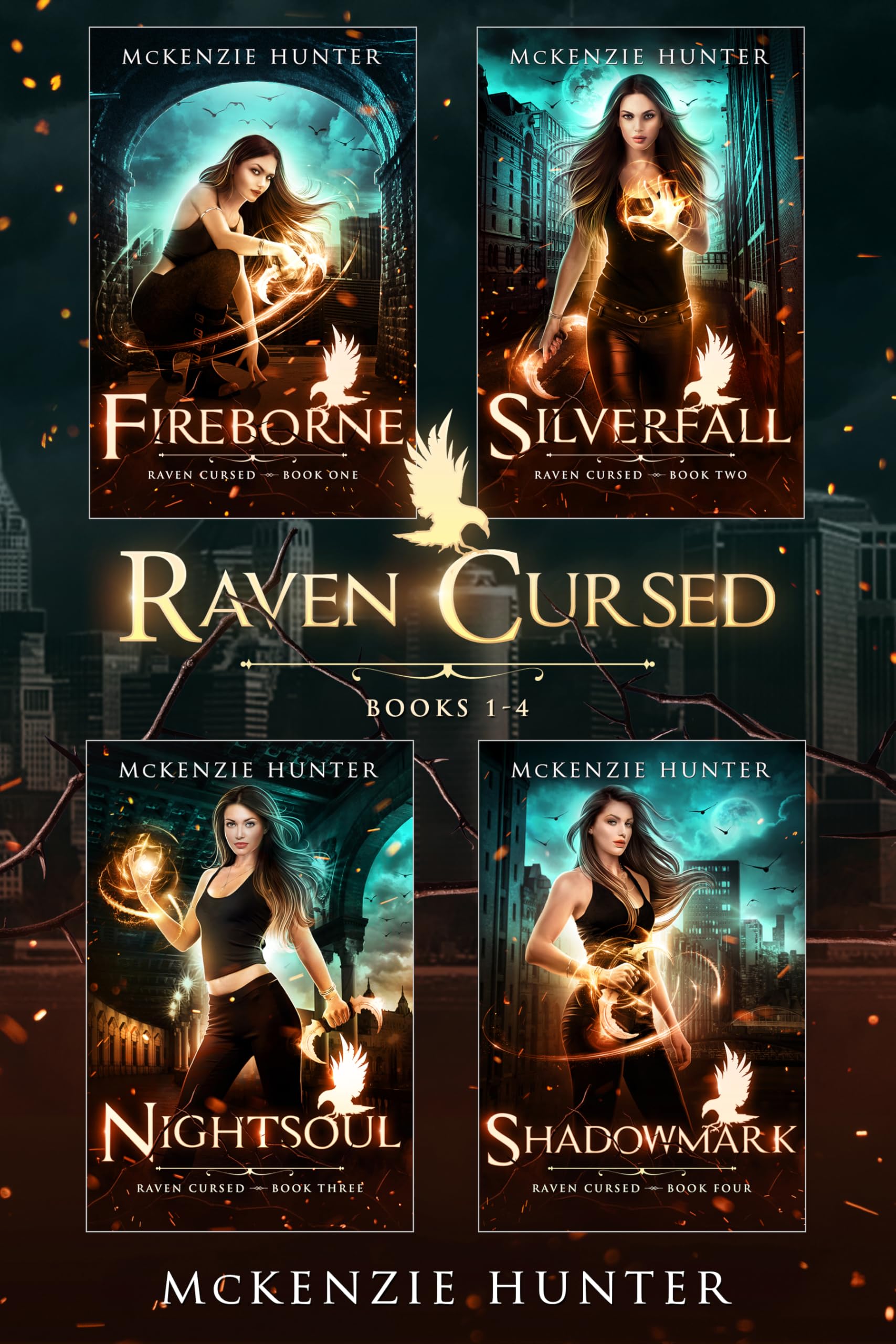 Book cover for Raven Cursed series
