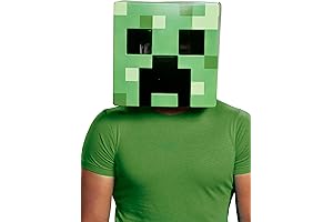 Men's Minecraft Creeper Adult Costume Mask