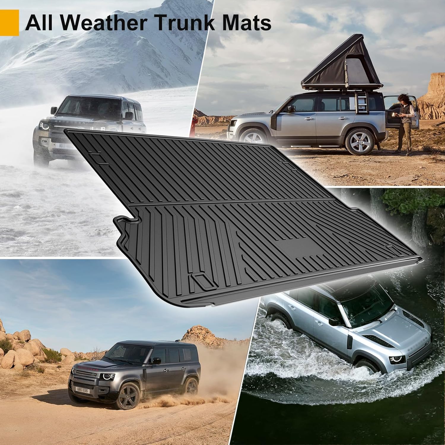 Trunk Mat for Lexus GX 460 2010-2023 - Custom Fit TPE Non Slip Cargo Liner - All Weather Guard Trunk Liner - 3D Shaped Laser Measured Cargo Mats for 2010-2023 Lexus GX GX460 - Image 3