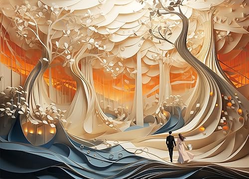 Miniatura 20 de HUADADA Rompecabezas para adultos de 1000 piezas, base de fabricación entrelazada perfectamente sin polvo, decoración del hogar, juguetes de desafío